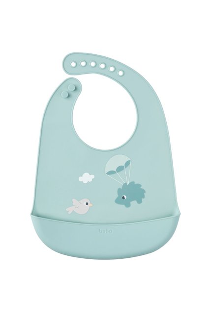 Babador em Silicone Cloudy Verde - Buba