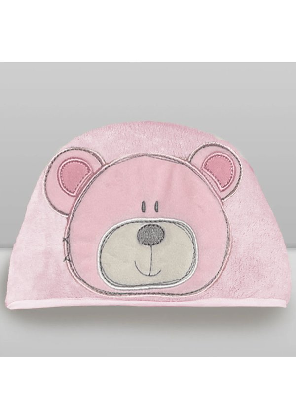 toalha urso bru rosa